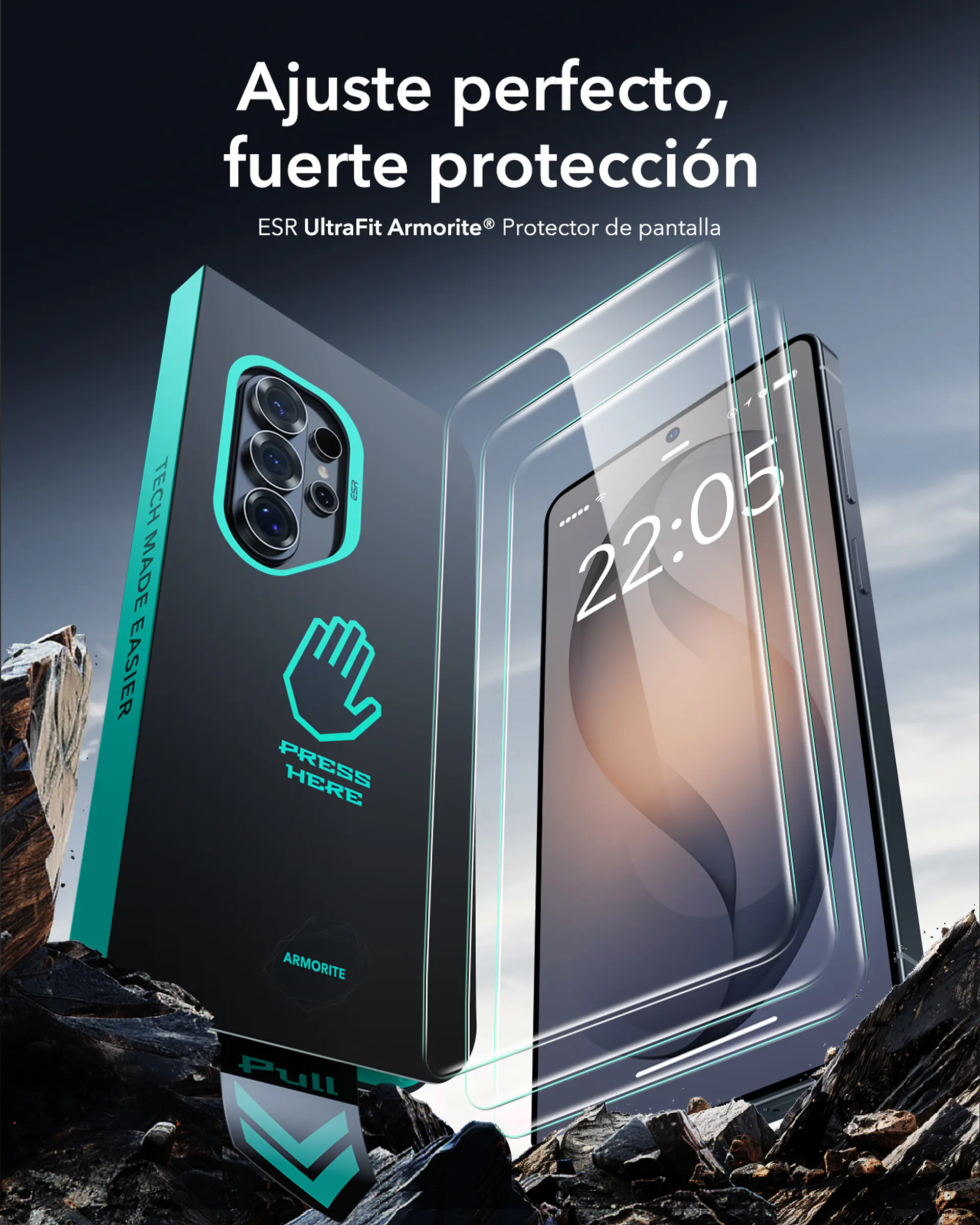 Lamina Pantalla ESR Para Galaxy S26 Ultra Armorite (2 un) 7