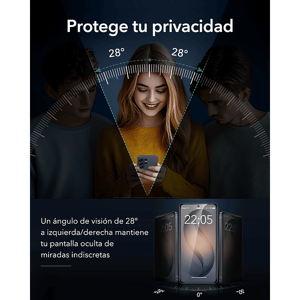 Lamina Pantalla Anti Espia ESR Para Galaxy S26 Ultra Armorite 6