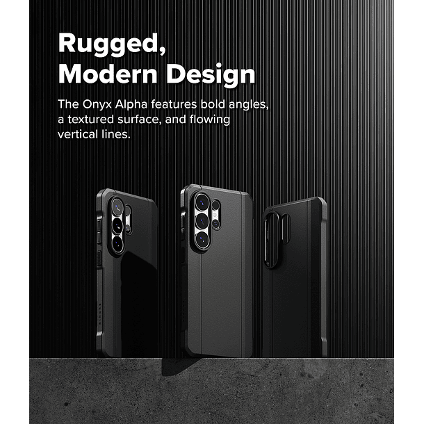 Carcasa Ringke S26 Ultra Onyx Alpha Magnetic Negra 4