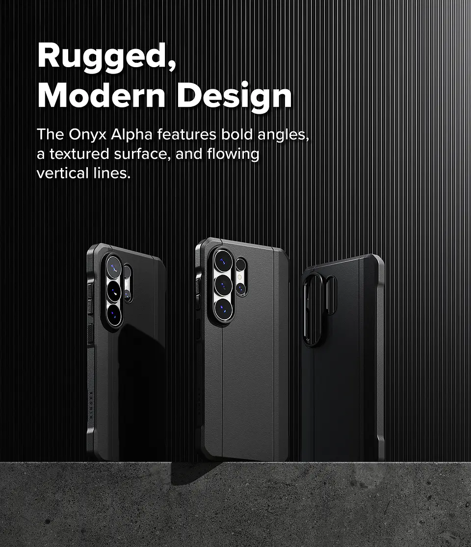 Carcasa Ringke S26 Ultra Onyx Alpha Magnetic Negra 4