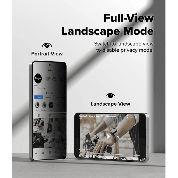Lamina Pantalla Anti espía Ringke Galaxy S26 Ultra (Pack 2UN) 3