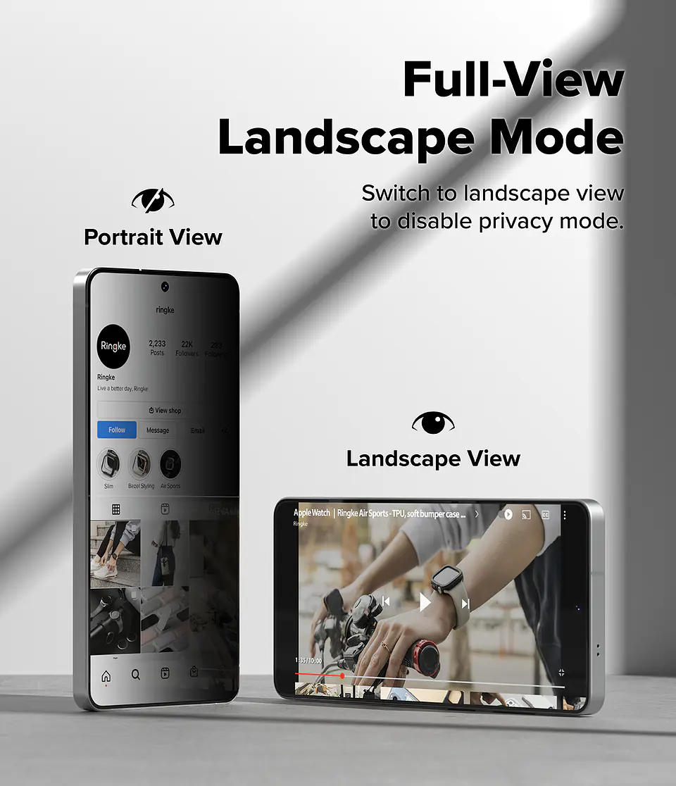 Lamina Pantalla Anti espía Ringke Galaxy S26 Ultra (Pack 2UN) 3