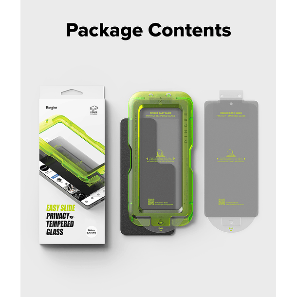 Lamina Pantalla Anti espía Ringke Galaxy S26 Ultra (Pack 2UN) 12