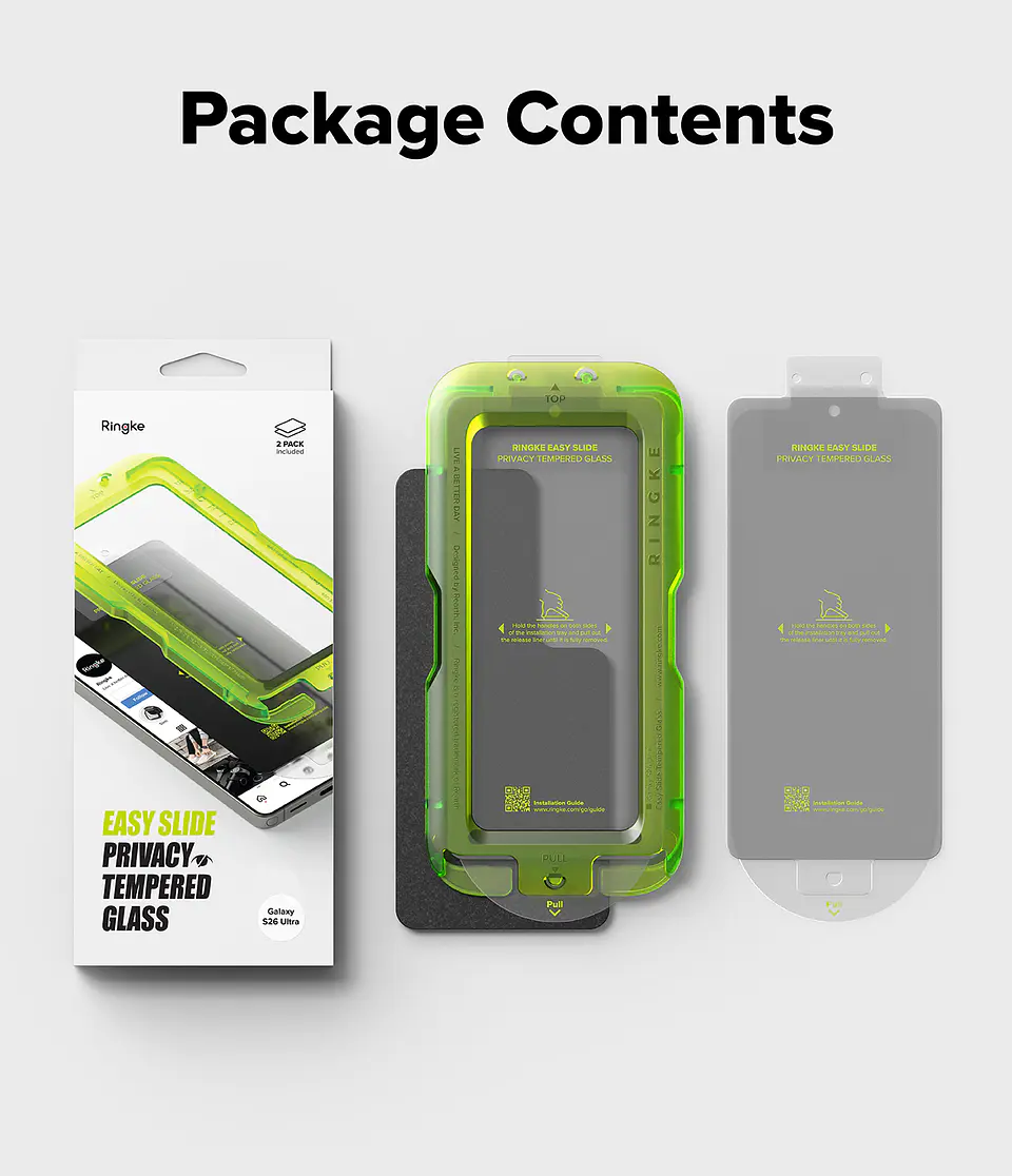Lamina Pantalla Anti espía Ringke Galaxy S26 Ultra (Pack 2UN) 12