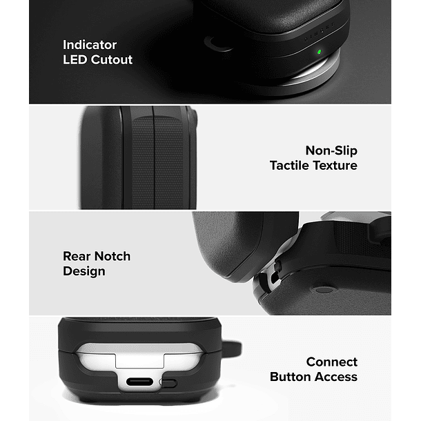 Carcasa Funda Ringke Para Buds 4 / 4 Pro Onyx Magnetic 11
