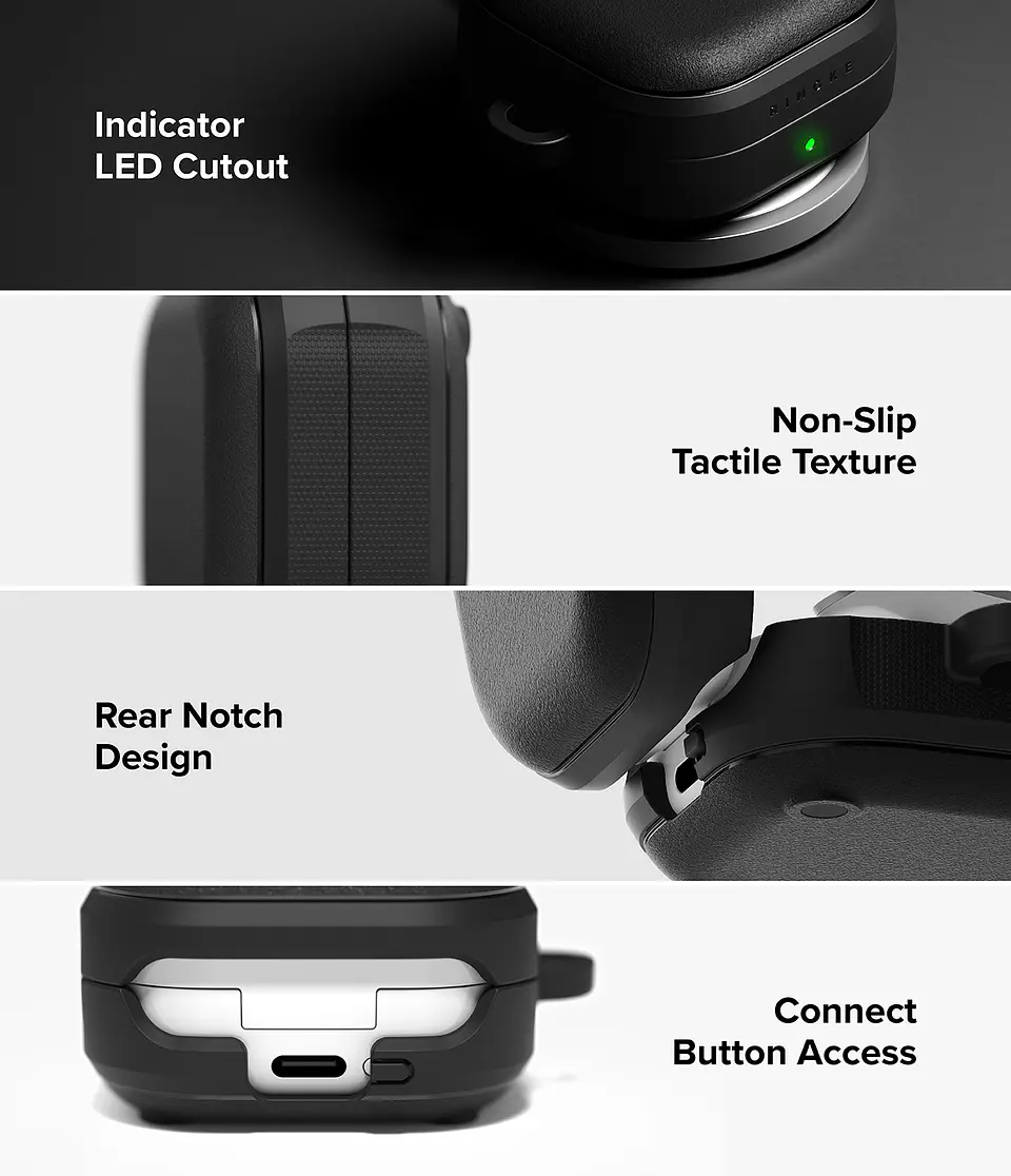Carcasa Funda Ringke Para Buds 4 / 4 Pro Onyx Magnetic 11