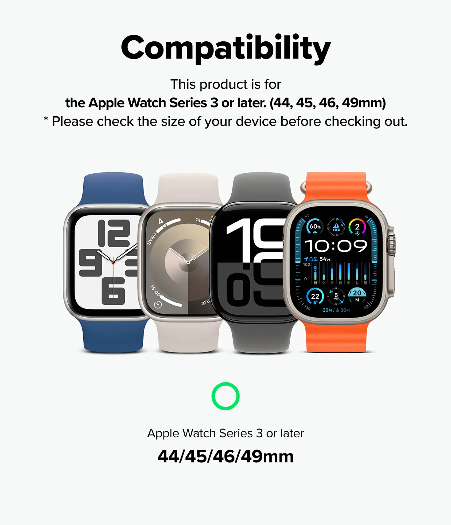 Correa Metálica Ringke Para Apple Watch 44/45/46/49mm 10