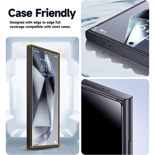 Lámina Protectora Pantalla Para S26 Ultra Auto Instalable 2