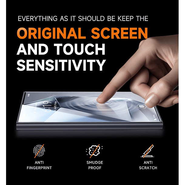 Lámina Protectora Pantalla Para S26 Ultra Auto Instalable 4