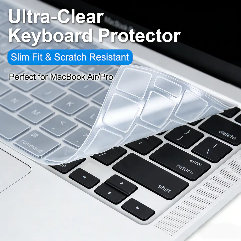 Protector Teclado Silicona Para Macbook Neo / Air 13,6 M5 M4 M3 M2 4