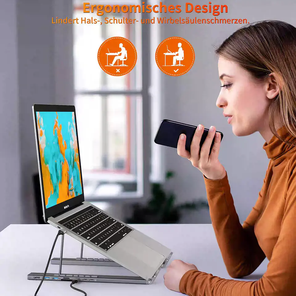 HUB para 8 en 1 HUB Para Macbook / Notebook HDMI 4K 6