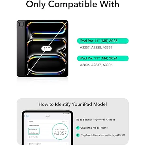 Funda con Teclado ESR Shift para iPad Pro 11