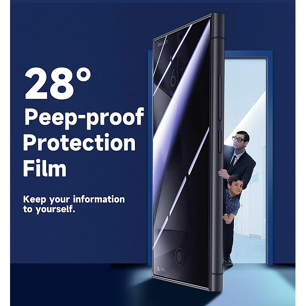 Lámina Protectora Pantalla Para S26 Ultra Anti Espía Auto Instalable 2