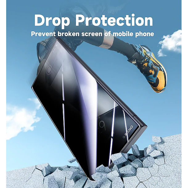 Lámina Protectora Pantalla Para S26 Ultra Anti Espía Auto Instalable 3