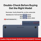 Vidrio Anti Espia Magnético para Macbook Air M5 M4 M3 M2 13,6