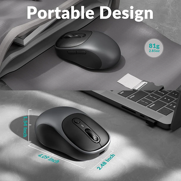 Mouse Keychron BM24 Inalambrico 2.4GHZ + Bluetooth 5