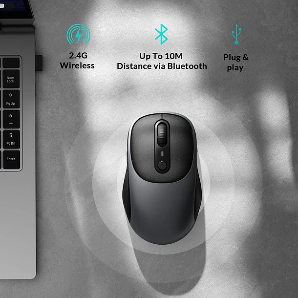Mouse Keychron BM24 Inalambrico 2.4GHZ + Bluetooth 9