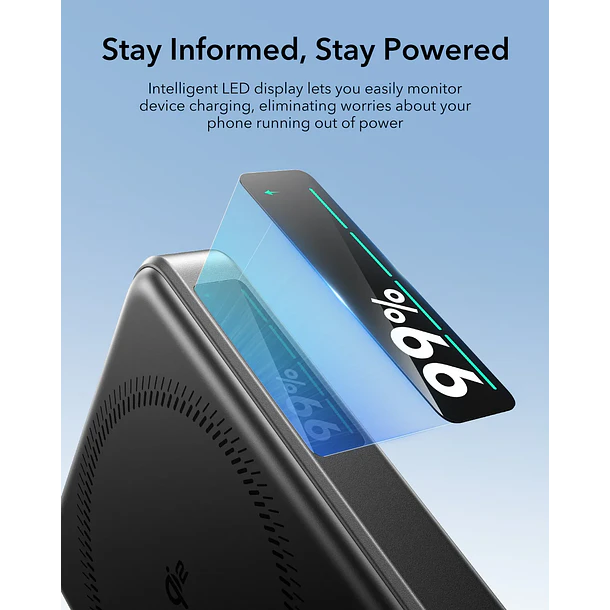 Bateria portatil ESR Qi2 10,000mah Magnetica Kickstand Powerbank 2