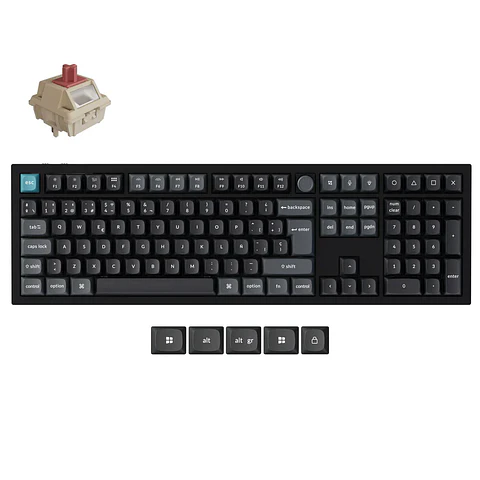 Teclado Keychron Q6 Ultra 8K Inalambrico 2.4Ghz RGB Negro Español 100%