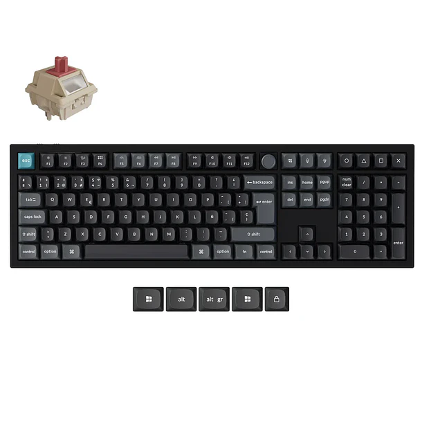 Teclado Keychron Q6 Ultra 8K Inalambrico 2.4Ghz RGB Negro Español 100% 1
