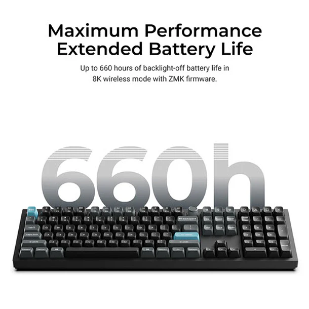 Teclado Keychron Q6 Ultra 8K Inalambrico 2.4Ghz RGB Negro Español 100% 3