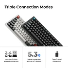 Teclado Keychron Q6 Ultra 8K Inalambrico 2.4Ghz RGB Negro Español 100% 4