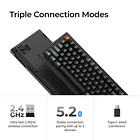 Teclado Keychron V1 Ultra 8K Inalámbrico 2.4GHZ Negro 75% 6