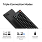 Teclado Keychron V1 Ultra 8K Inalámbrico 2.4GHZ Negro 75% - Miniatura 6