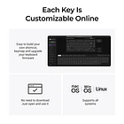 Teclado Keychron V1 Ultra 8K Inalámbrico 2.4GHZ Negro 75% 7