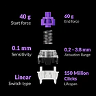 Teclado Keychron K2 HE Inalambrico 2.4Ghz Negro Nebula Switch 3