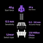 Teclado Keychron K2 HE Inalambrico 2.4Ghz Negro Nebula Switch - Miniatura 3