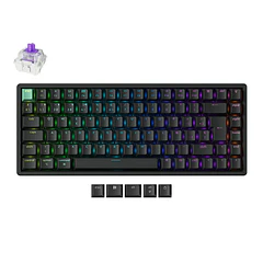 Teclado Keychron K2 HE Inalambrico 2.4Ghz Negro Nebula Switch