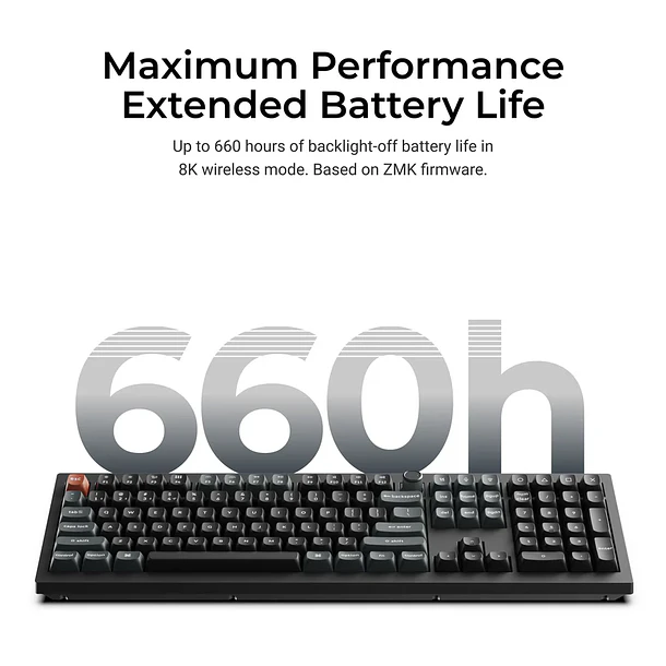 Teclado Keychron V6 Ultra 8K Inalambrico 2.4Ghz Negro 4