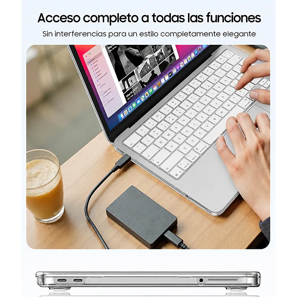 Carcasa para Macbook Neo Transparente 3