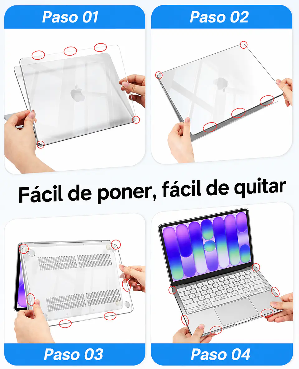 Carcasa para Macbook Neo Transparente 6
