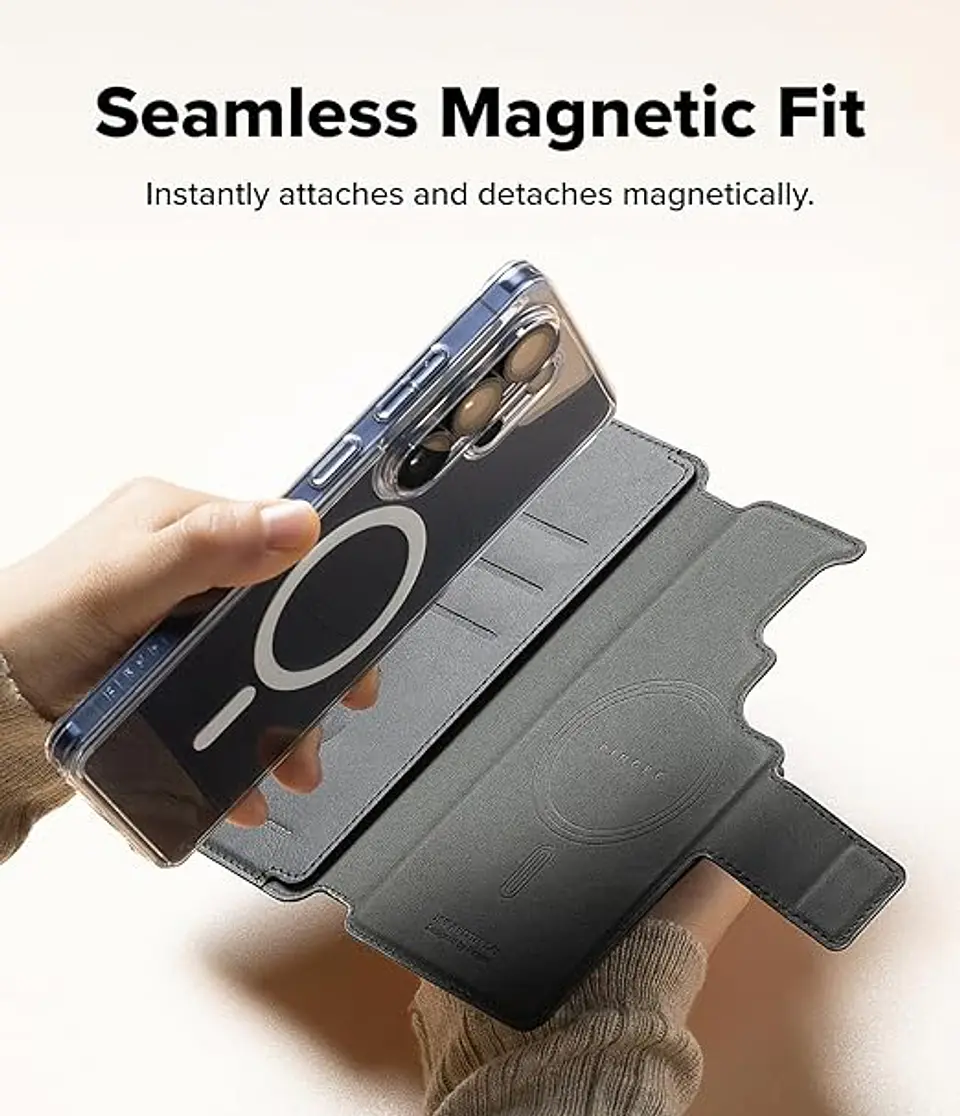 Billetera FOLIO STAND RINGKE Magnética Para S26 ULTRA  2