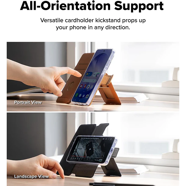 Billetera FOLIO STAND RINGKE Magnética Para S26 ULTRA  6