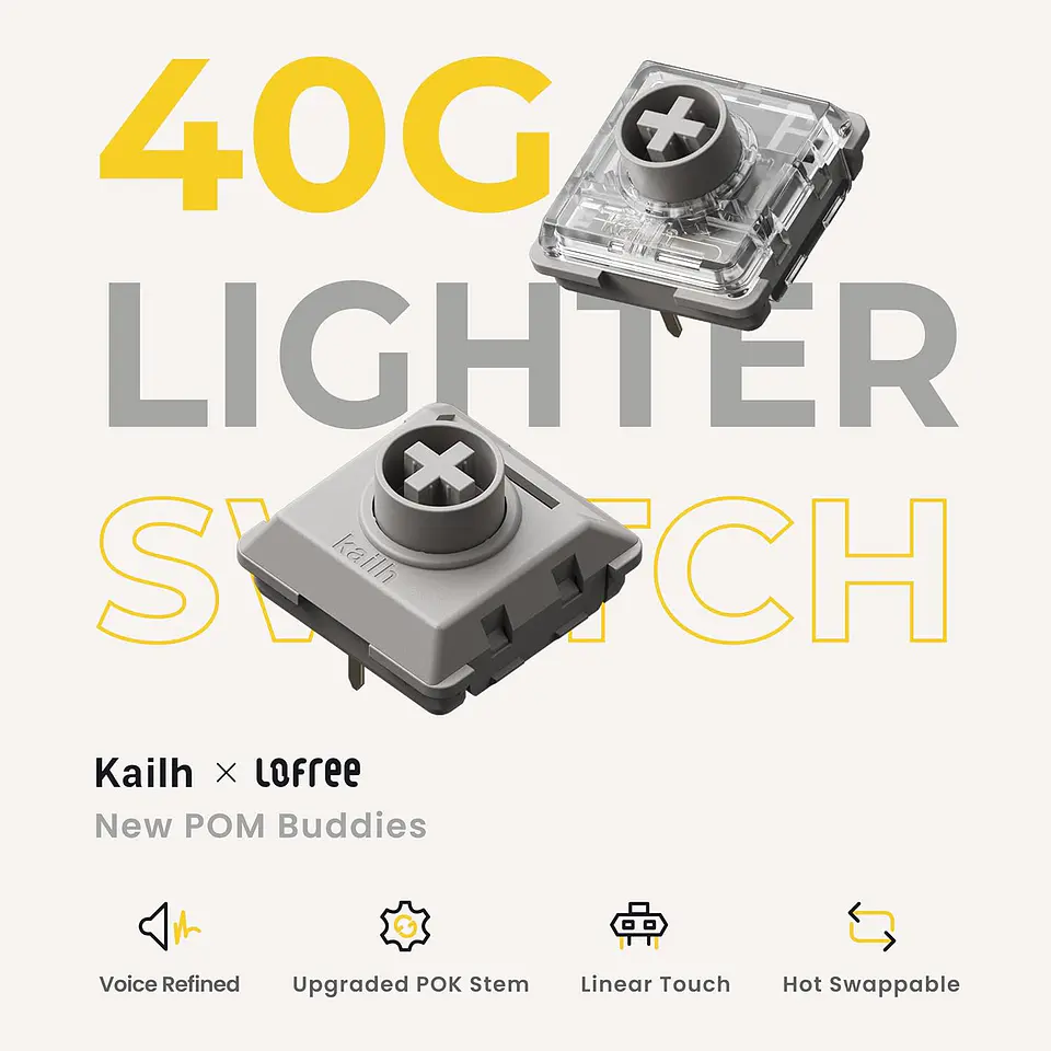  Teclado Lofree Flow Lite 84 Off-White Inalámbrico OE921 5