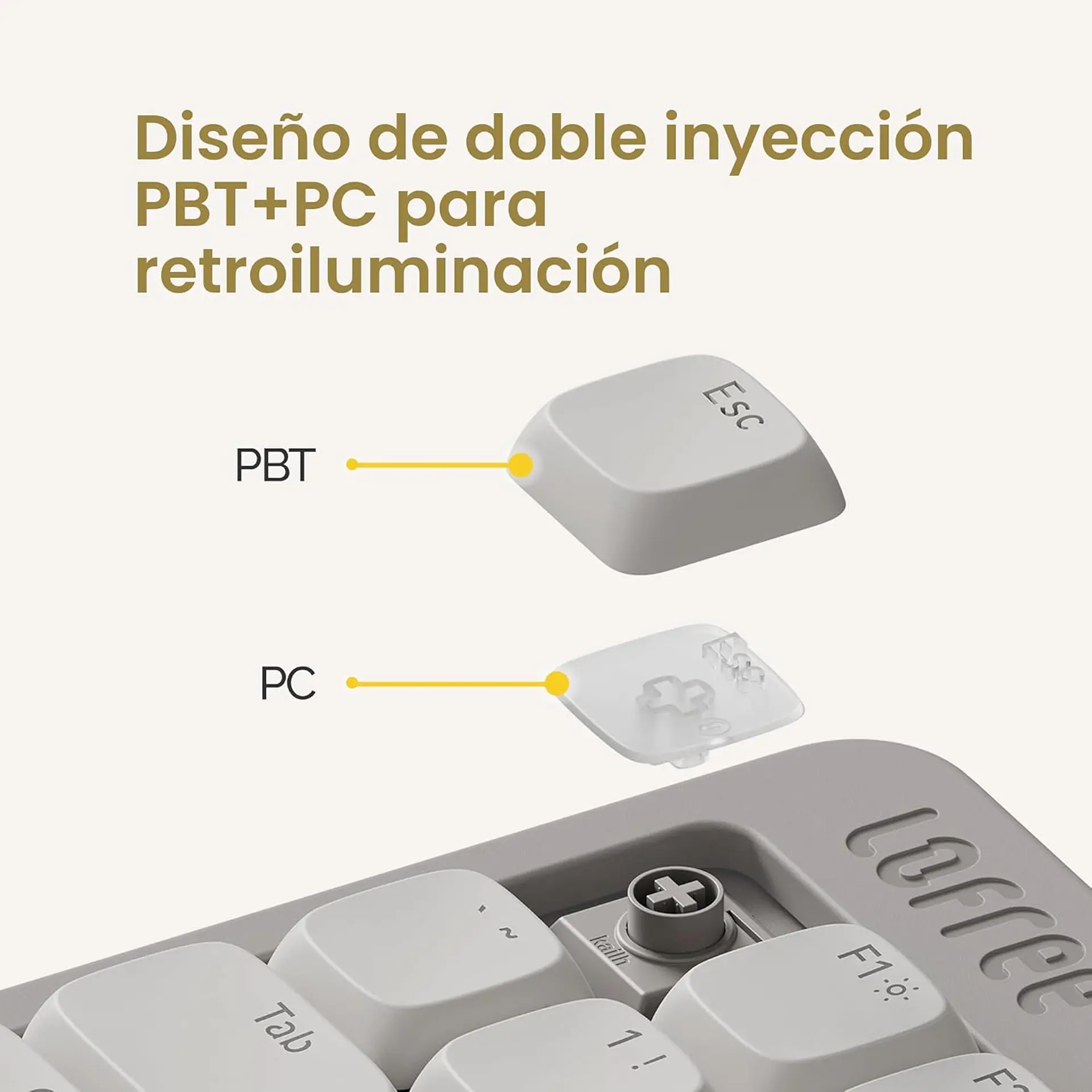 PREVENTA - Teclado Lofree Flow Lite 84 Off-White Inalámbrico OE921 9