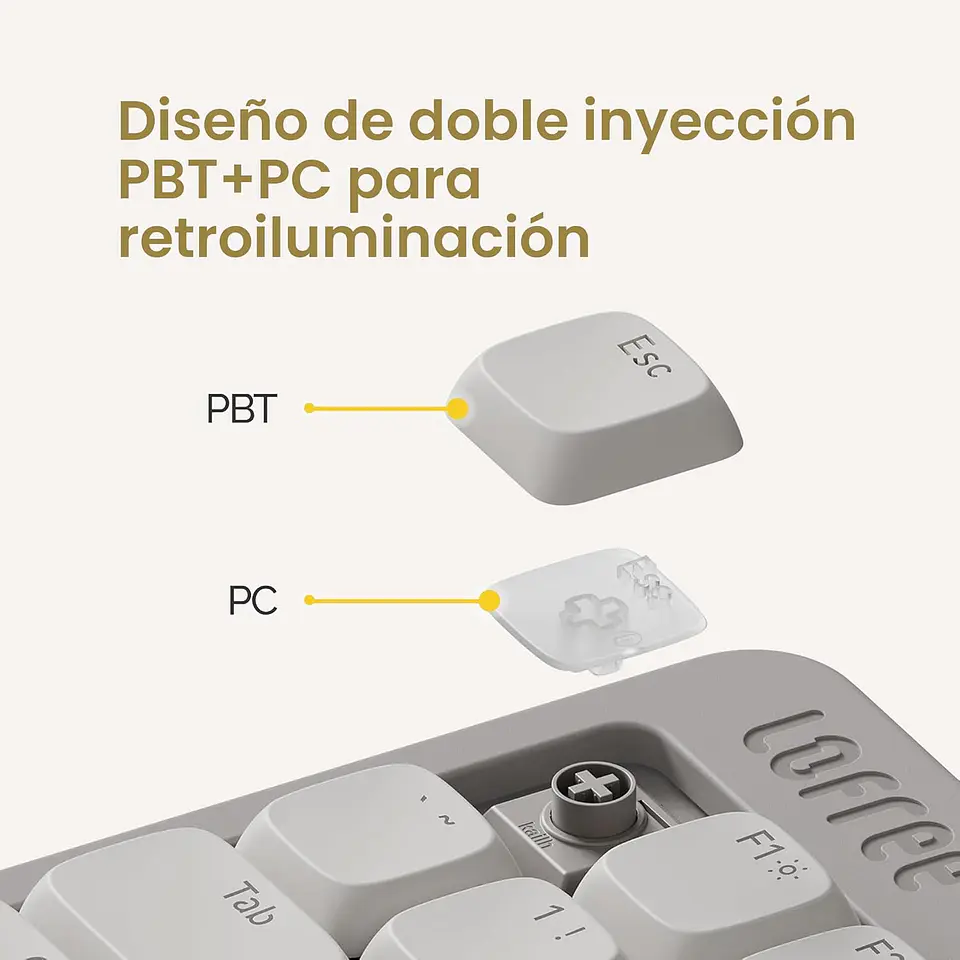  Teclado Lofree Flow Lite 84 Off-White Inalámbrico OE921 9