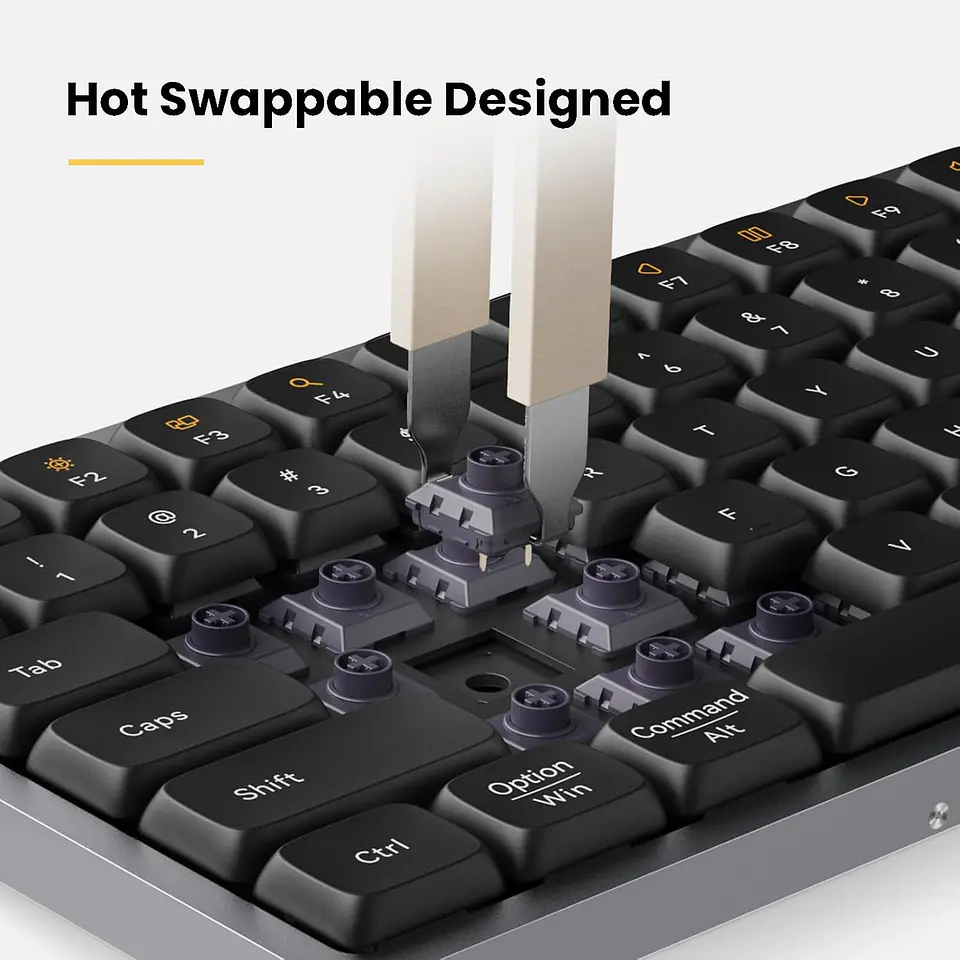 Teclado Mecánico Lofree Flow 84 Negro Switch Táctil OE915 8