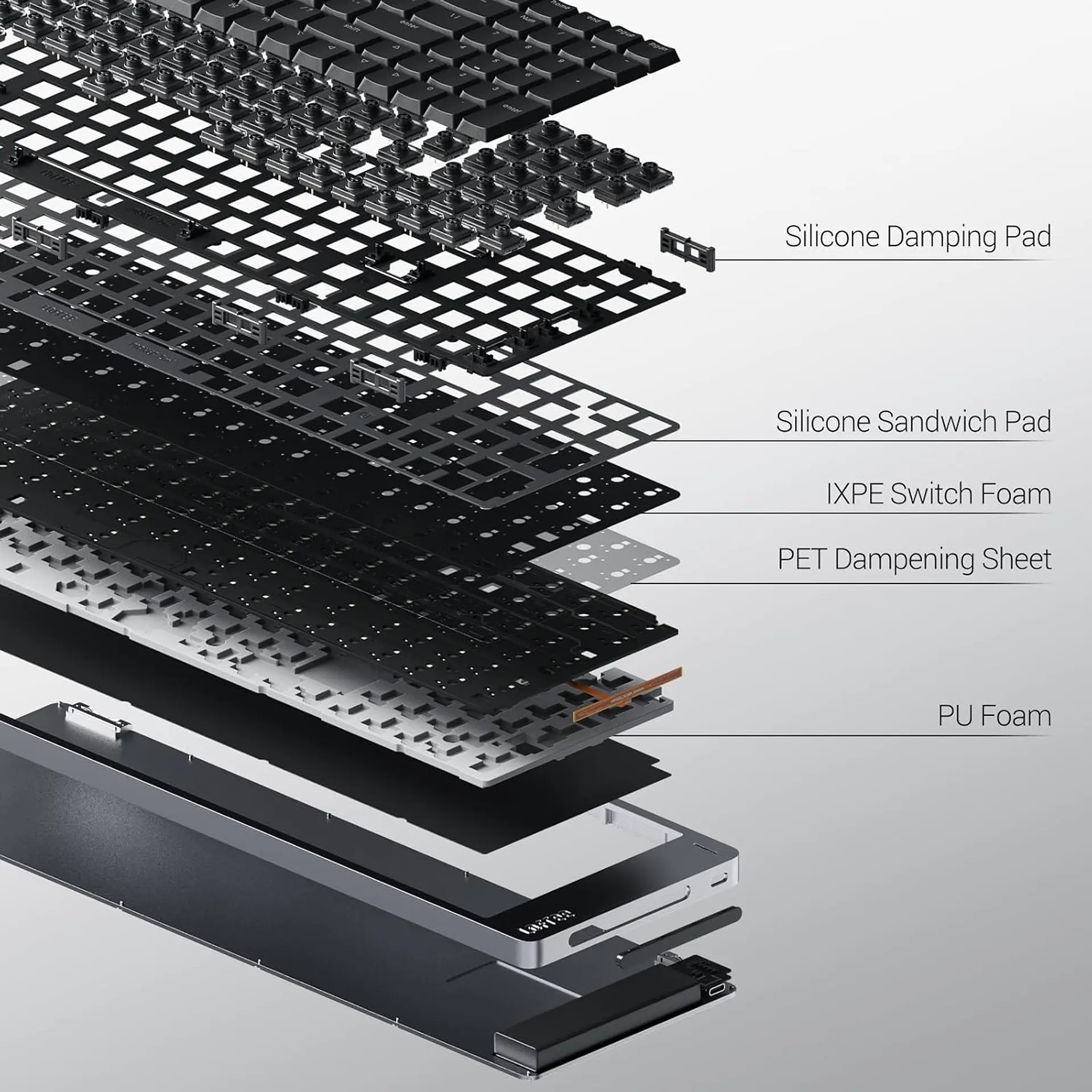 PREVENTA - Teclado Mecánico Lofree Flow 2 84 Negro Pulse Switch OE927 8