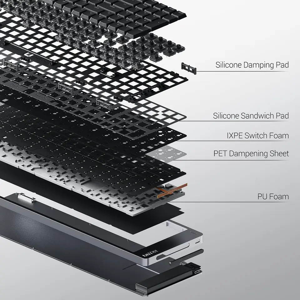 Teclado Mecánico Lofree Flow 2 84 Negro Pulse Switch OE927 8