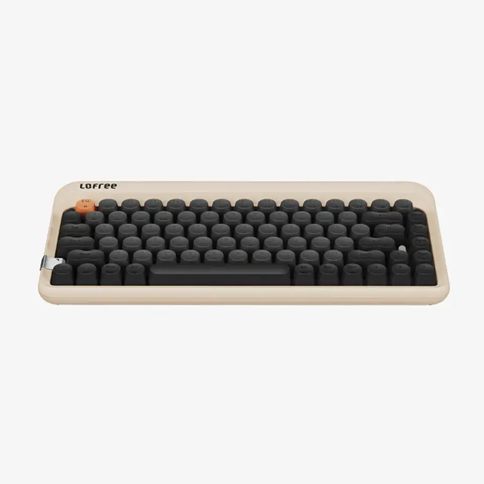 Teclado Mecánico Lofree DOT Triple Mode 1970S Milkshake OE914 3
