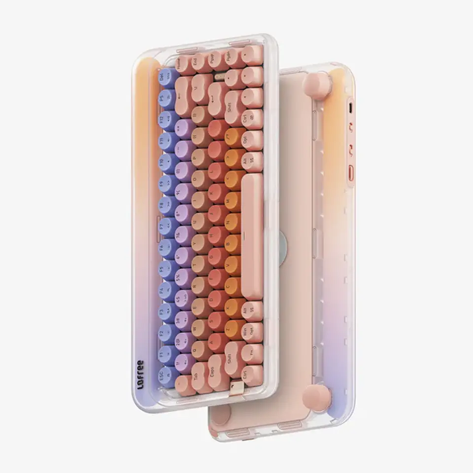 Teclado Mecánico Lofree DOT Triple Mode Sugar OE914 4