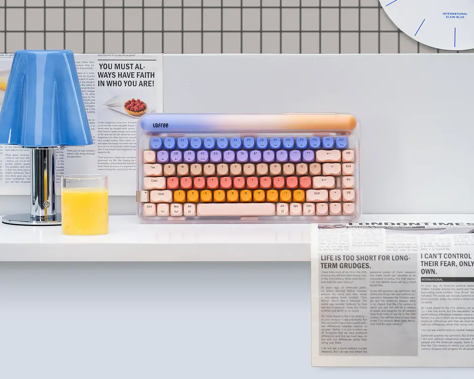 Teclado Mecánico Lofree DOT Triple Mode Sugar OE914 9