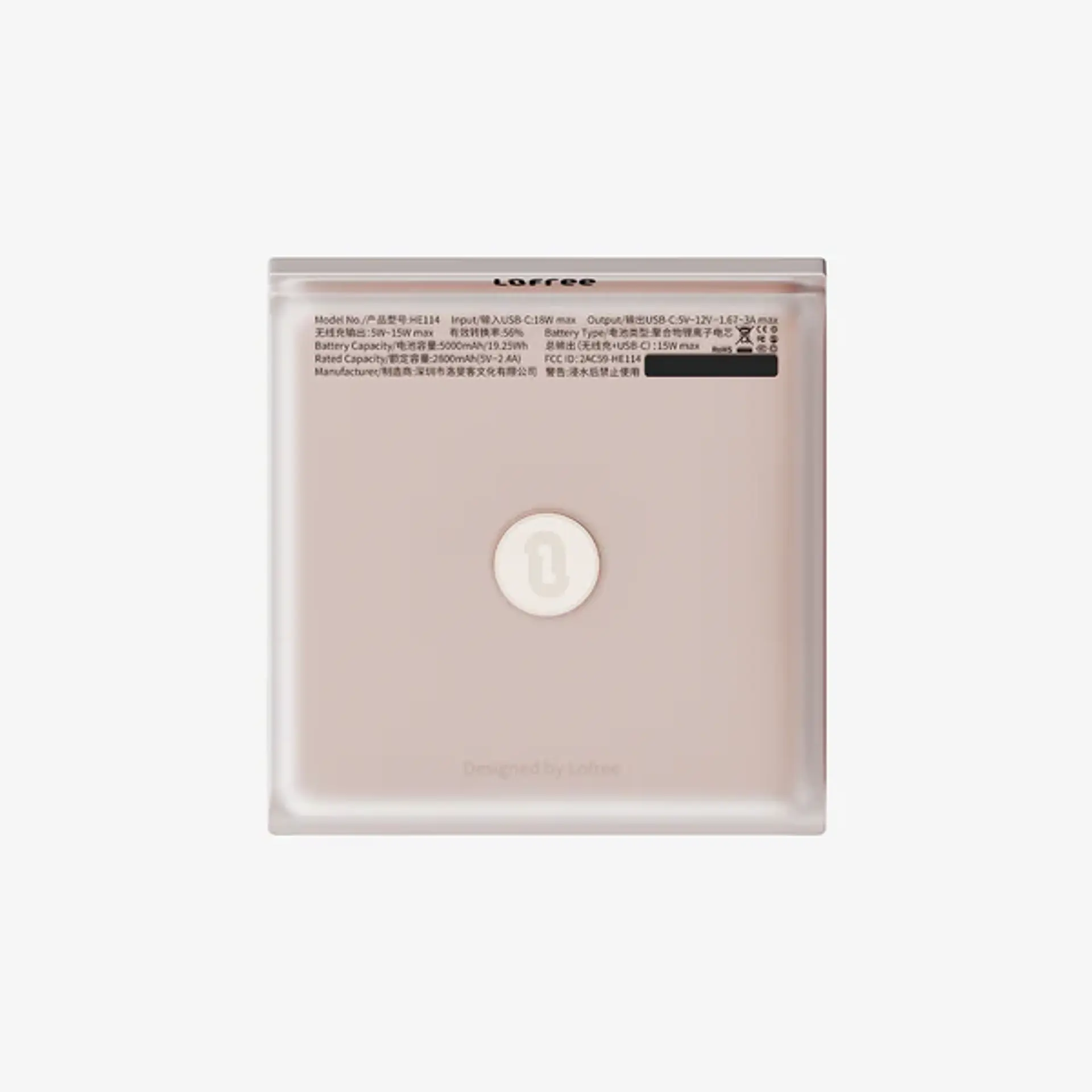 PREVENTA - Power Bank Lofree Glamor 60° HE114 2