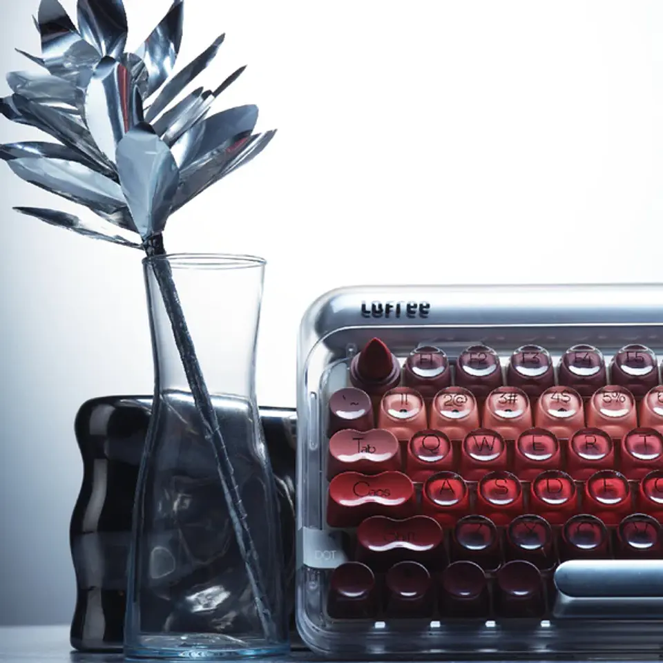 Teclado Mecánico Lofree DOT Triple Mode Lipstick OE914 5