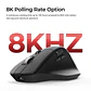 Mouse Inalámbrico Ergonómico Keychron M6 8K 2.4ghz Bluetooth - Miniatura 5