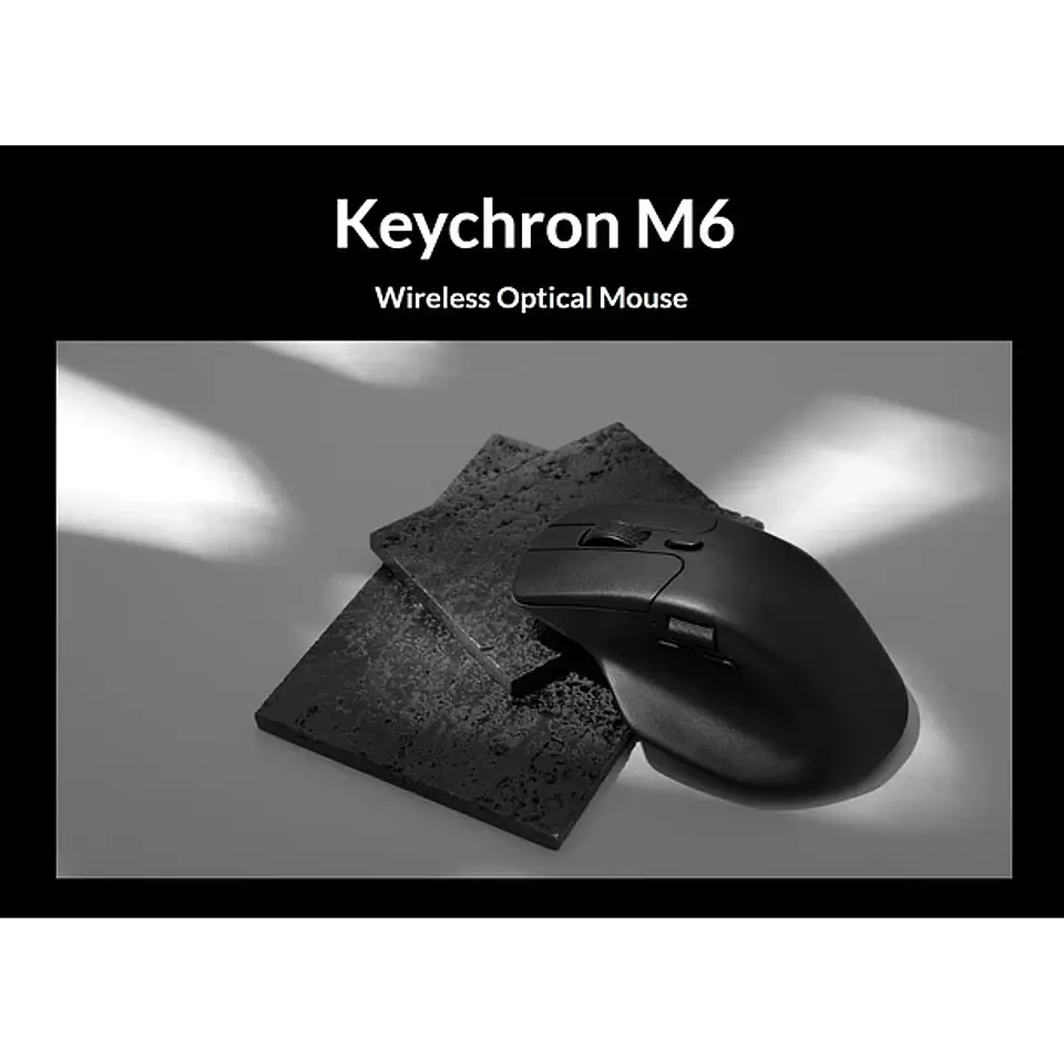 Mouse Inalámbrico Ergonómico Keychron M6 2.4ghz Bluetooth Negro 2